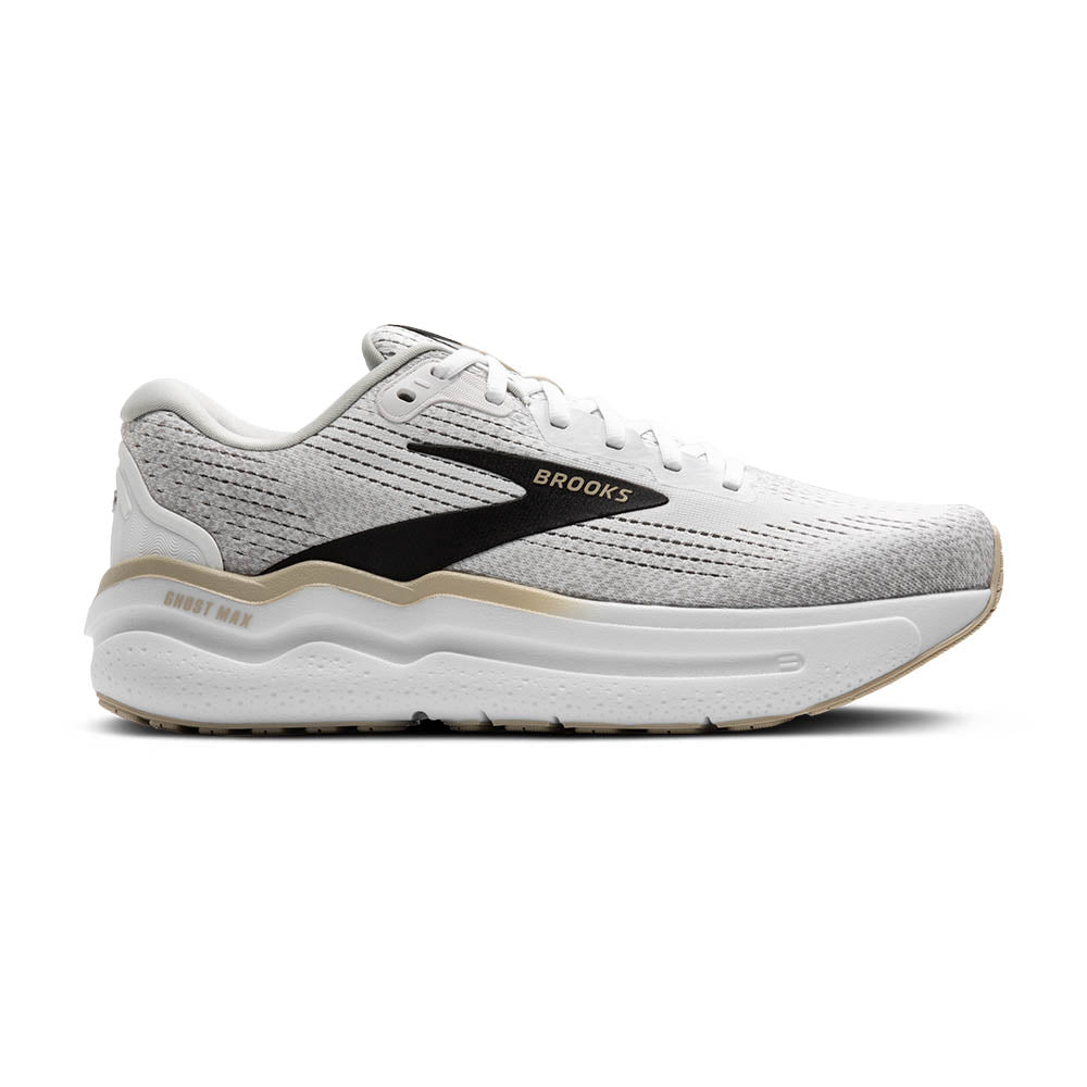 Brooks Ghost Max 2 - 125 White/Pelican/Oyster – Felger's Footwear