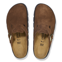 Birkenstock Boston Chunky Dark Tea Suede N1028402