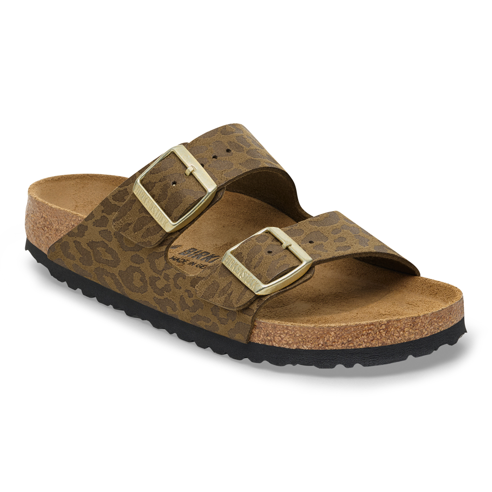 Birkenstock Arizona Org Leopard Khaki N1030586