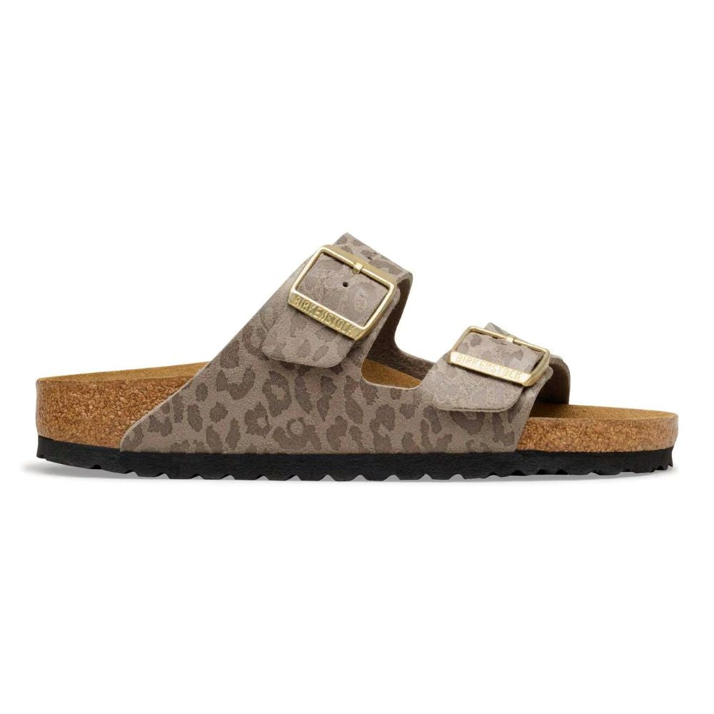Birkenstock Arizona Org Leopard Gray Taupe N1031941