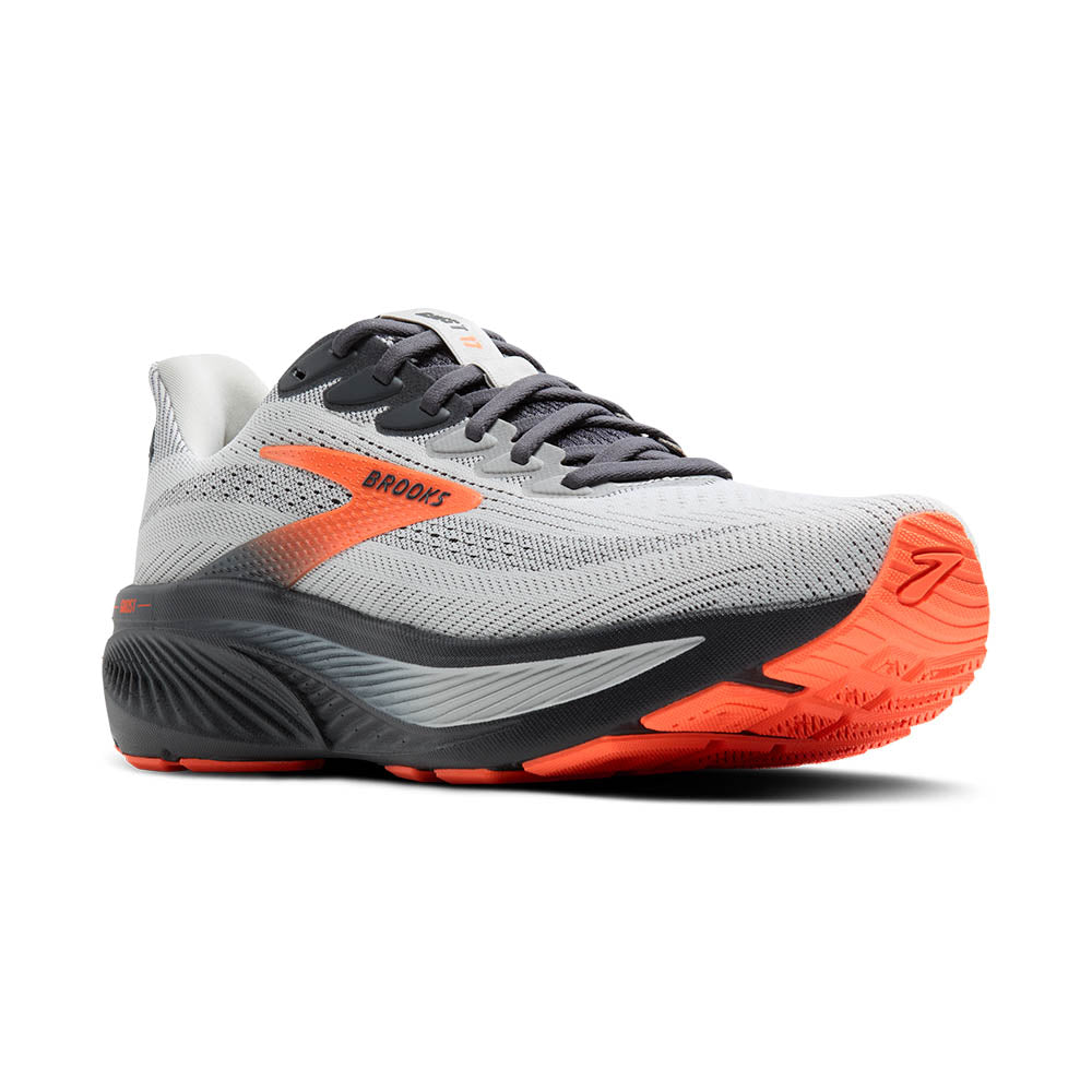 Brooks Ghost 17 - 048 Oyster/Orange/Ebony