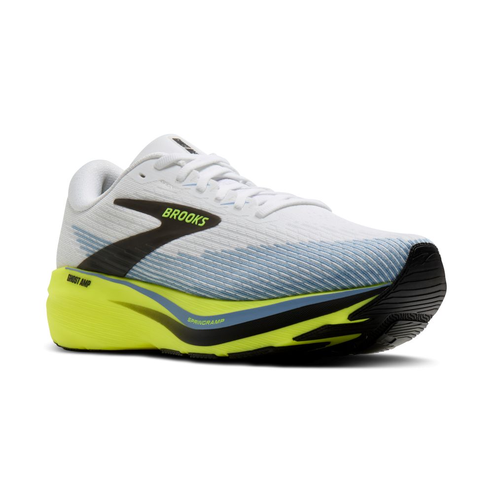 Brooks Ghost Amp - 130 White/Blue/Nightlife
