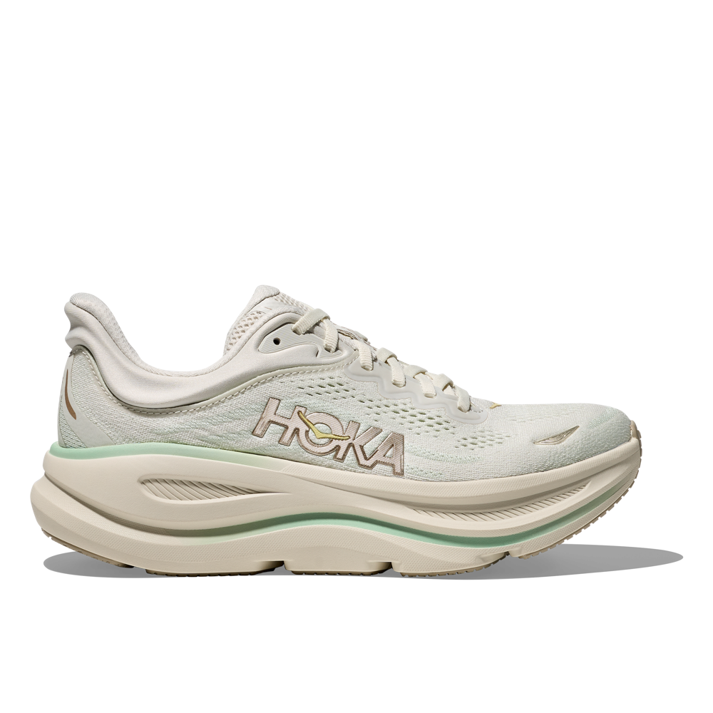 Hoka Womens Bondi 9 Truffle Salt/Sea Glass B-1162012/D-1162014