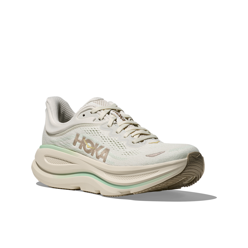 Hoka Womens Bondi 9 Truffle Salt/Sea Glass B-1162012/D-1162014