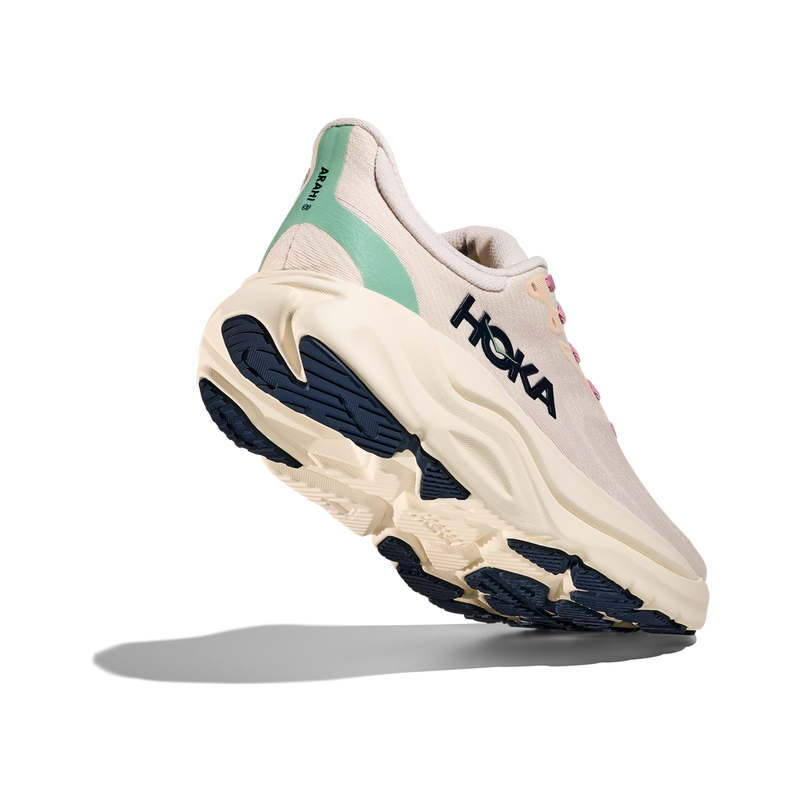 Hoka Womens Arahi 8 Rose Cream/Alabaster B-1168691/D-1168711
